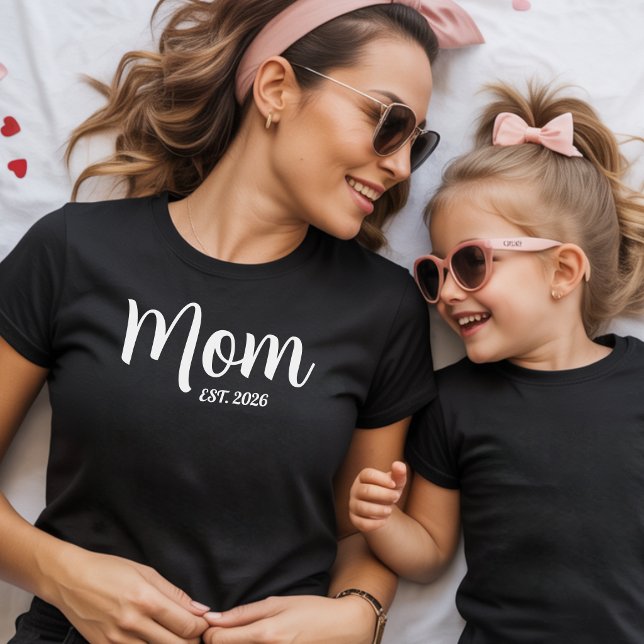 Mutter gründete neue Muttergeschenk T-Shirt (Mom Established New Mom Gift new mom first time mothers day )