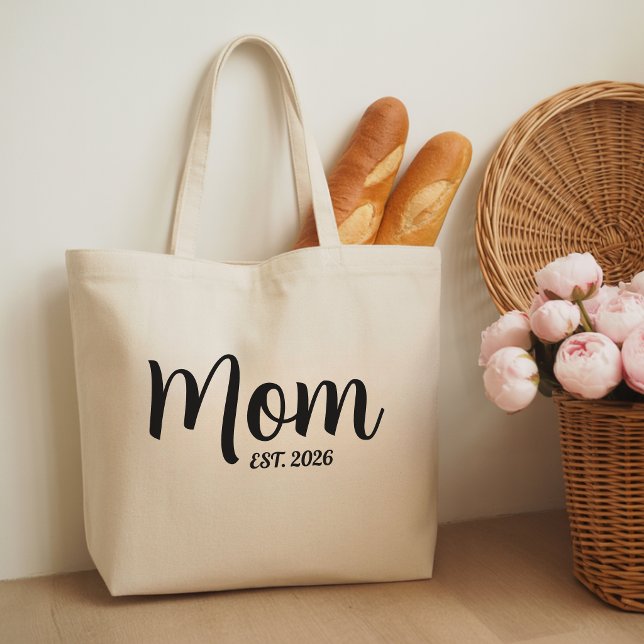 Mutter gründete neue Muttergeschenk Tragetasche (Mom Established New Mom Gift Tote Bag)