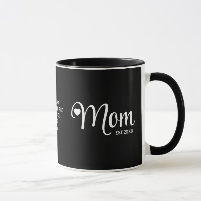 Mutter hat einfaches Skript Mütter Geschenk Tasse (Rechts)