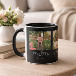 Mutter hat Modern Bold Script Black 3 Foto erstell Tasse