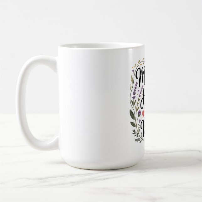 Mütter heilen Herzen mit ruhiger Weisheit Kaffeetasse (Links)