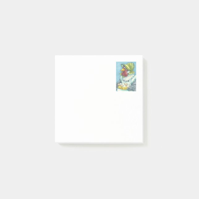 Mutter Hen, CHICKEN BAUER Post-it® Notes Post-it Klebezettel (Vorderseite)