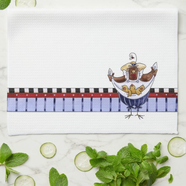 Mutter Hen - Küchentuch (Gefaltet)