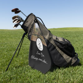 Mutter Hen Nesting w Monogram Egal Foto Golfhandtuch