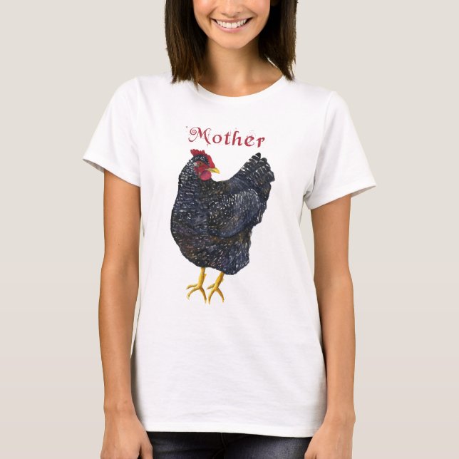 Mutter-Henne (abgehaltener Felsen) T-Shirt (Vorderseite)
