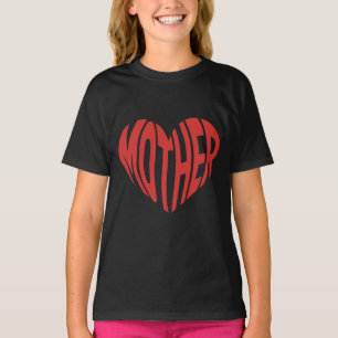 Mutter Herz Liebe T - Shirt
