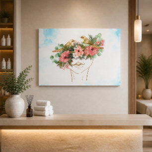 Mutter: Herz von Zuhause Canvas Print (verschieden Leinwanddruck