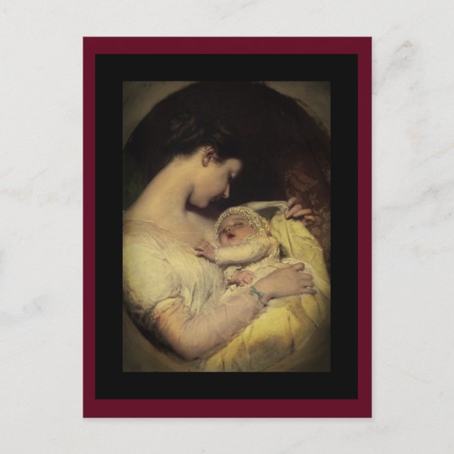 Mutter Holding Baby Postkarte (Vorderseite)
