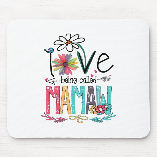 Mutter I Liebe, genannt Mamaw Sonnenblume Mousepad (Vorne)