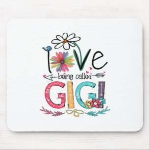 Mutter I Liebe wird als Gigi Sonnenblume Geburtsta Mousepad