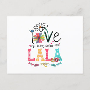 Mutter I Liebe wird als Lala Sonnenblume Geburtsta Postkarte