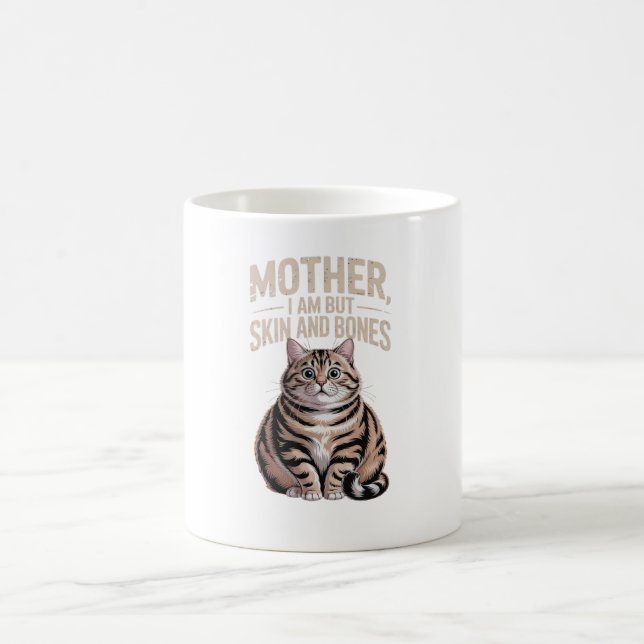 Mutter, ich bin doch nur Haut und Knochen – Lustig Kaffeetasse (Mittel)