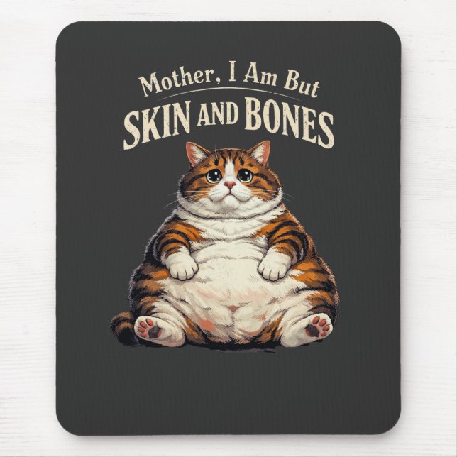 Mutter, ich bin doch nur Haut und Knochen – Lustig Mousepad (Vorne)