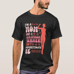 Mütter ICH BIN MUTTER UND MARATHONLÄUFERIN Lustige T-Shirt