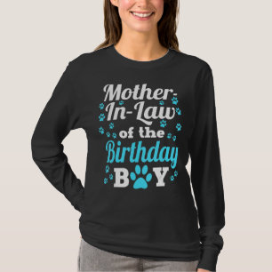Mutter im Gesetz des Geburtstags Jungen Hund Paw B T-Shirt