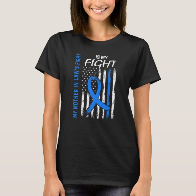Mutter im Gesetz Typ 2 Diabetes Bewusstsein Amerik T-Shirt (Vorderseite)