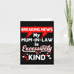 Mutter Inlaw Xmas Geburtstagsseetauchter zur Mama  Karte