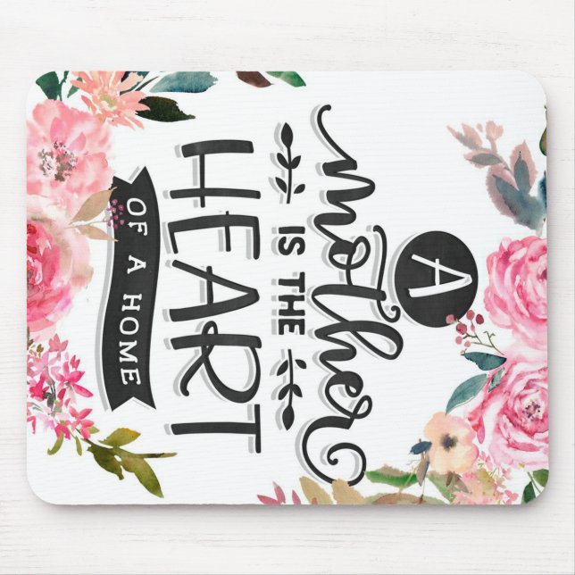 Mutter ist das Herz eines Zuhause-Geschenks, Mama  Mousepad (Vorne)