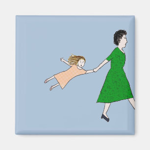 Mutter ist in Eile Magnet