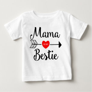 Mutter ist mein bestie baby t-shirt