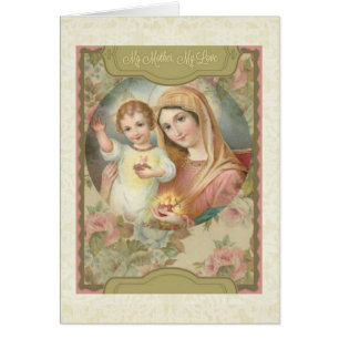 Mutter Jungfrau Mary mit Child Jesus card