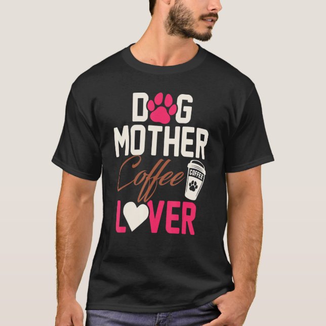 Mutter Kaffee trinken Mama Mama Mein Hausbesitzer T-Shirt (Vorderseite)