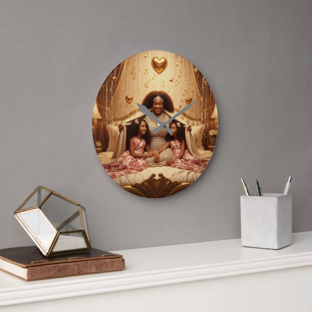 Mutter Karess G Große Wanduhr (Büro)