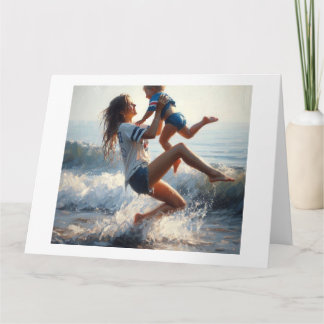 Mutter Kind beim Spielen, Karte