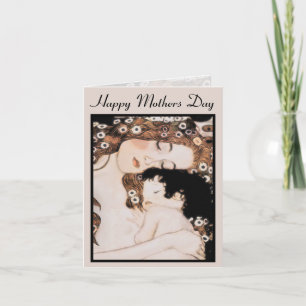 Mutter-Kind-Gustav Klimt-Karte Karte