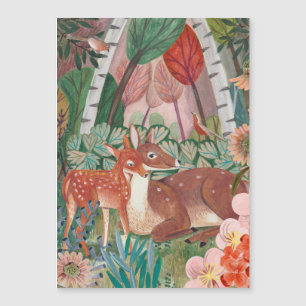 Mutter & Kind Hirsch Muttertag Magnetkarte