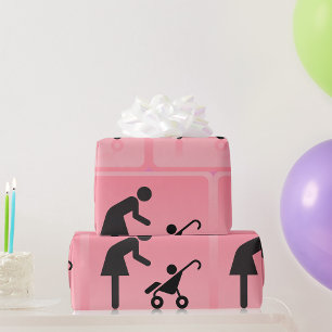Mutter-Kind-Symbol Geschenkpapier