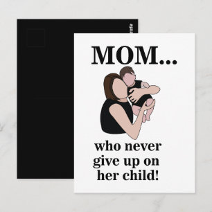 Mutter Kind werdende Mutter Postkarte