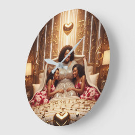 Mutter Kleider A Große Wanduhr