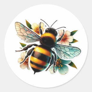 Mutter Königin der Blume Runder Aufkleber