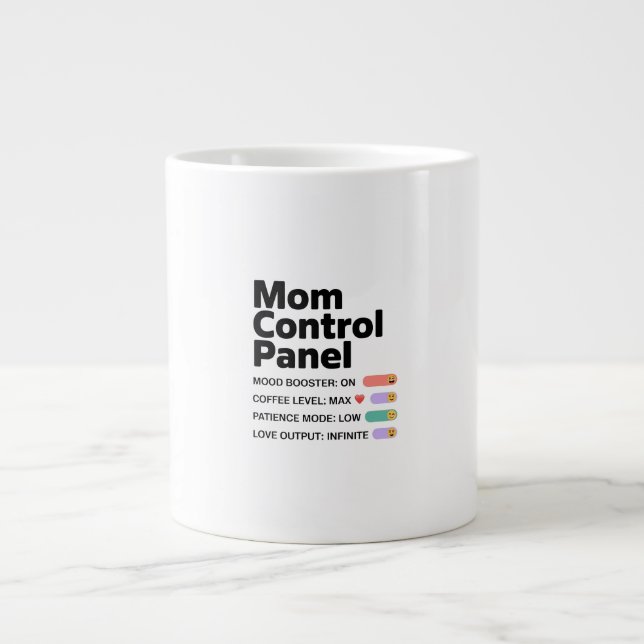 Mutter-Kontrollzentrum-Tasse | Lustiger Muttertag- Jumbo-Tasse (Vorderseite)