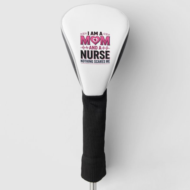 Mutter Krankenschwester Nichts Schreckt Mich Vinta Golf Headcover (Vorderseite)