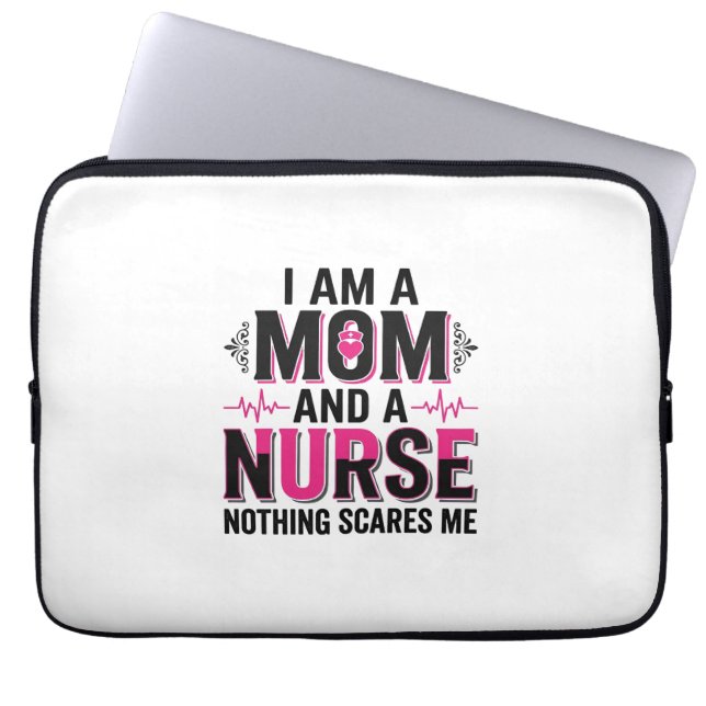 Mutter Krankenschwester Nichts Schreckt Mich Vinta Laptopschutzhülle (Vorderseite)