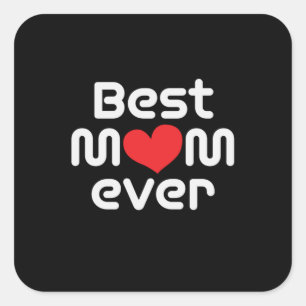 Mutter Kunst Beste Mama je Quadratischer Aufkleber