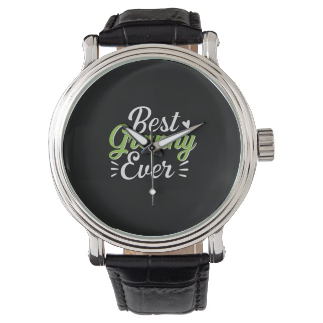 Mutter Kunst Bestes Granny Ever Armbanduhr (Vorderseite)