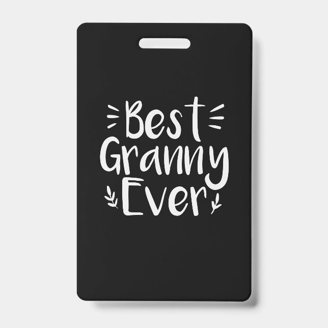 Mutter Kunst Bestes Granny Ever Ausweis (Vorderseite)