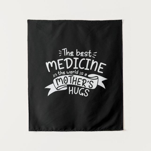 Mutter Kunst - Die beste Medizin Wandteppich (Vorderseite)