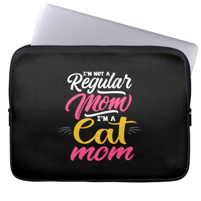 Mutter Kunst ich bin eine Katze Mama Laptopschutzhülle (Vorderseite)