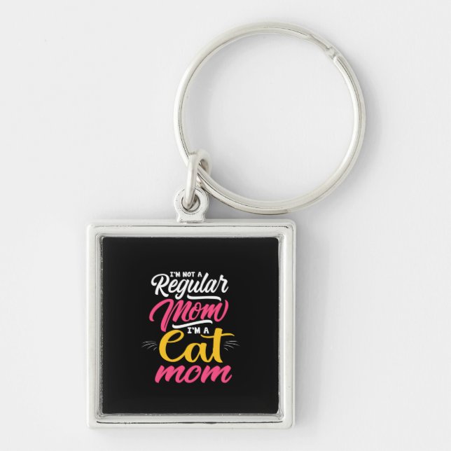Mutter Kunst ich bin eine Katze Mama Schlüsselanhänger (Vorne)
