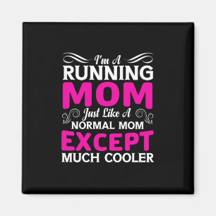 Mutter Kunst Ich bin eine laufende Mama Magnet