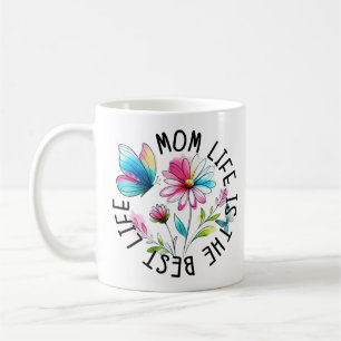 Mutter-Leben Floraler Schmetterling Kaffeetasse