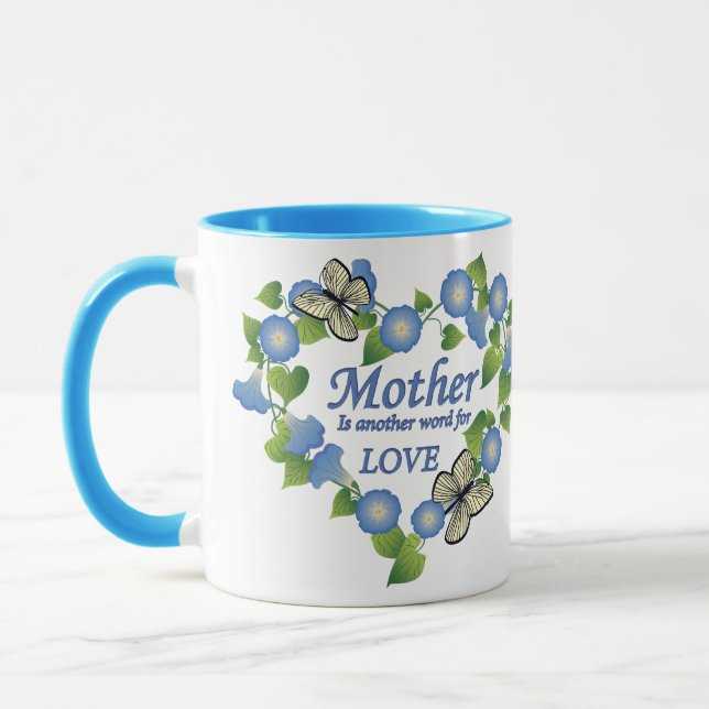 Mutter Liebe Herz Tasse (Links)