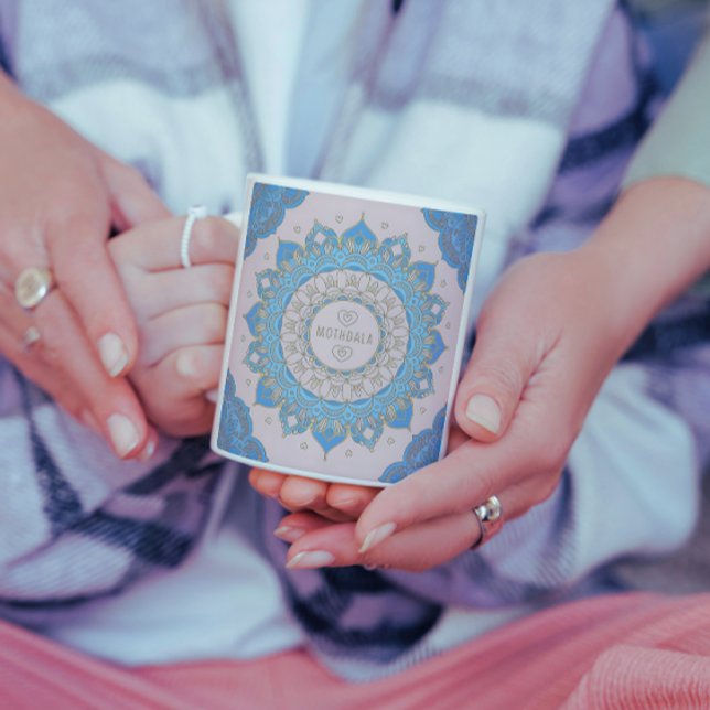 Mutter Liebe Mandala Mod Floral Kaffeetasse (Von Creator hochgeladen)