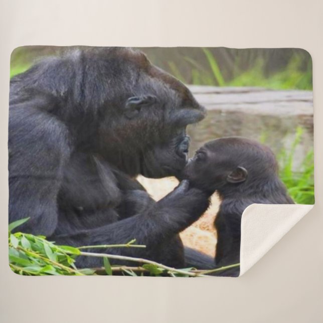 MUTTER-LIEBE SHERPADECKE (Vorderseite (Horizontal))