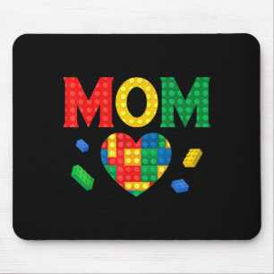 Mutter Liebhaber Meister Erbauer Bausteine Blöcke Mousepad