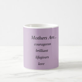 Mutter lila/Weiß Kaffeetasse